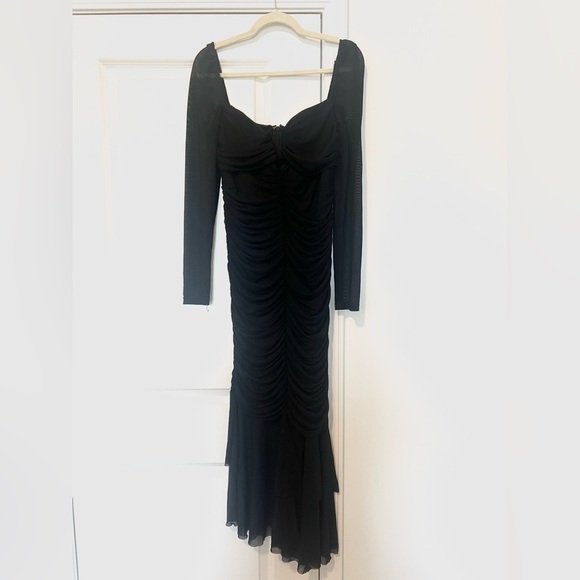 Showpo Here Comes the Sun Arabella Mesh Midi Dress - Picture 4 of 9